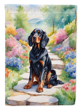 Load image into Gallery viewer, Gordon Setter Spring Path House Flag
