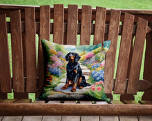 Load image into Gallery viewer, Gordon Setter Spring Path Throw Pillow - 14x14 Decorative Pillow – Art for Your Home &amp; Patio