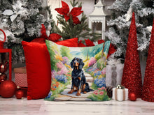Load image into Gallery viewer, Gordon Setter Spring Path Throw Pillow - 14x14 Decorative Pillow – Art for Your Home &amp; Patio