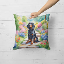 Load image into Gallery viewer, Gordon Setter Spring Path Throw Pillow