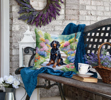 Load image into Gallery viewer, Gordon Setter Spring Path Throw Pillow
