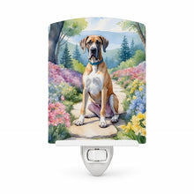 Load image into Gallery viewer, Great Dane Spring Path Ceramic Night Light Compact, UL-Certified, Ideal for Bedroom, Bathroom, Nursery, Hallway, Kitchen, 6x4x3, Multicolor