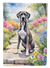 Load image into Gallery viewer, Great Dane Spring Path House Flag