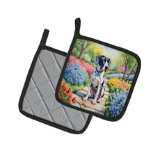 Load image into Gallery viewer, Great Dane Spring Path Pot Holders - Set of 2 Decorative Kitchen Helpers | Made in the USA
