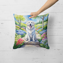 Load image into Gallery viewer, Great Pyrenees Spring Path Throw Pillow