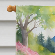 Load image into Gallery viewer, Greater Swiss Mountain Dog Spring Path House Flag