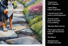 Load image into Gallery viewer, Greater Swiss Mountain Dog Spring Path Kitchen Towel