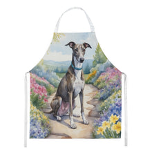 Load image into Gallery viewer, Greyhound Spring Path Apron – Artist-Designed Kitchen, BBQ &amp; Craft Apron