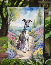 Load image into Gallery viewer, Greyhound Spring Path Garden Flag  – Dog-Themed Floral Outdoor Decor