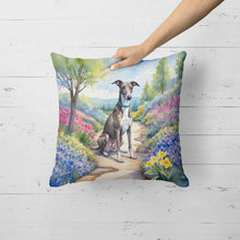 Load image into Gallery viewer, Greyhound Spring Path Throw Pillow