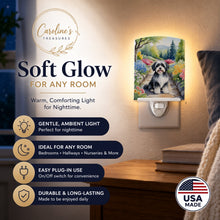 Load image into Gallery viewer, Havanese Spring Path Ceramic Night Light Compact, UL-Certified, Ideal for Bedroom, Bathroom, Nursery, Hallway, Kitchen, 6x4x3, Multicolor