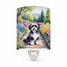 Load image into Gallery viewer, Havanese Spring Path Ceramic Night Light Compact, UL-Certified, Ideal for Bedroom, Bathroom, Nursery, Hallway, Kitchen, 6x4x3, Multicolor