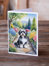 Load image into Gallery viewer, Havanese Spring Path Greeting Cards - Blank Note Cards – 8-Pack of Artist-Designed Cards with Envelopes