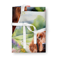 Load image into Gallery viewer, Irish Setter Spring Path Apron – Artist-Designed Kitchen, BBQ &amp; Craft Apron