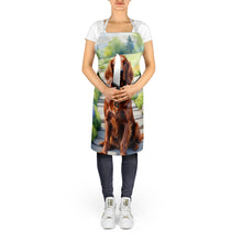 Load image into Gallery viewer, Irish Setter Spring Path Apron – Artist-Designed Kitchen, BBQ &amp; Craft Apron
