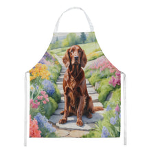 Load image into Gallery viewer, Irish Setter Spring Path Apron – Artist-Designed Kitchen, BBQ &amp; Craft Apron