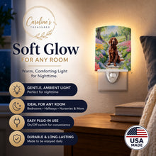 Load image into Gallery viewer, Irish Setter Spring Path Ceramic Night Light Compact, UL-Certified, Ideal for Bedroom, Bathroom, Nursery, Hallway, Kitchen, 6x4x3, Multicolor