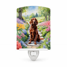 Load image into Gallery viewer, Irish Setter Spring Path Ceramic Night Light Compact, UL-Certified, Ideal for Bedroom, Bathroom, Nursery, Hallway, Kitchen, 6x4x3, Multicolor