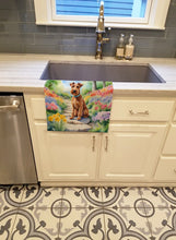 Load image into Gallery viewer, Irish Terrier Spring Path Kitchen Towel