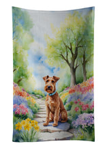Load image into Gallery viewer, Irish Terrier Spring Path Kitchen Towel
