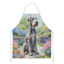 Load image into Gallery viewer, Irish Wolfhound Spring Path Apron – Artist-Designed Kitchen, BBQ &amp; Craft Apron