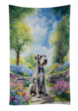 Load image into Gallery viewer, Irish Wolfhound Spring Path Kitchen Towel