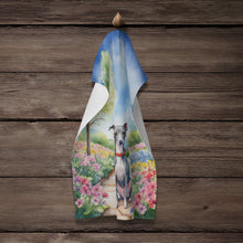 Load image into Gallery viewer, Italian Greyhound Spring Path Kitchen Towel