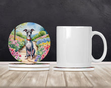 Load image into Gallery viewer, Italian Greyhound Spring Path Large Sandstone Coasters Pack of 4