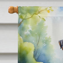 Load image into Gallery viewer, Jack Russell Terrier Spring Path House Flag