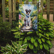Load image into Gallery viewer, Jack Russell Terrier Spring Path Garden Flag  – Dog-Themed Floral Outdoor Decor