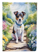 Load image into Gallery viewer, Jack Russell Terrier Spring Path Garden Flag  – Dog-Themed Floral Outdoor Decor