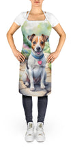 Load image into Gallery viewer, Jack Russell Terrier Spring Path Apron – Artist-Designed Kitchen, BBQ &amp; Craft Apron