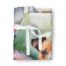 Load image into Gallery viewer, Jack Russell Terrier Spring Path Apron – Artist-Designed Kitchen, BBQ &amp; Craft Apron