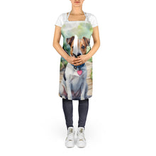 Load image into Gallery viewer, Jack Russell Terrier Spring Path Apron – Artist-Designed Kitchen, BBQ &amp; Craft Apron