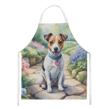 Load image into Gallery viewer, Jack Russell Terrier Spring Path Apron – Artist-Designed Kitchen, BBQ &amp; Craft Apron