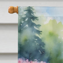 Load image into Gallery viewer, Jack Russell Terrier Spring Path House Flag