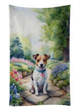Load image into Gallery viewer, Jack Russell Terrier Spring Path Kitchen Towel