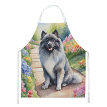 Load image into Gallery viewer, Keeshond Spring Path Apron – Artist-Designed Kitchen, BBQ &amp; Craft Apron