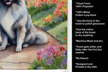 Load image into Gallery viewer, Keeshond Spring Path Kitchen Towel