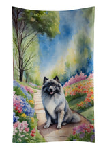 Load image into Gallery viewer, Keeshond Spring Path Kitchen Towel