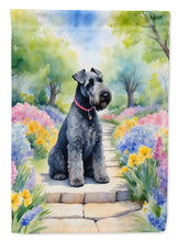 Load image into Gallery viewer, Kerry Blue Terrier Spring Path House Flag