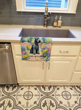 Load image into Gallery viewer, Kerry Blue Terrier Spring Path Kitchen Towel