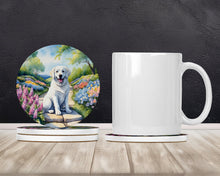 Load image into Gallery viewer, Kuvasz Spring Path Large Sandstone Coasters Pack of 4