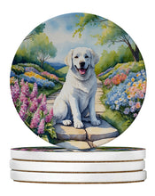Load image into Gallery viewer, Kuvasz Spring Path Large Sandstone Coasters Pack of 4