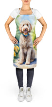 Load image into Gallery viewer, Labradoodle Spring Path Apron – Artist-Designed Kitchen, BBQ &amp; Craft Apron
