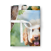 Load image into Gallery viewer, Labradoodle Spring Path Apron – Artist-Designed Kitchen, BBQ &amp; Craft Apron