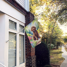 Load image into Gallery viewer, Labradoodle Spring Path House Flag