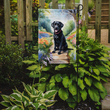 Load image into Gallery viewer, Labrador Retriever Spring Path Garden Flag  – Dog-Themed Floral Outdoor Decor