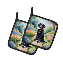 Load image into Gallery viewer, Labrador Retriever Spring Path Pot Holders - Set of 2 Decorative Kitchen Helpers | Made in the USA