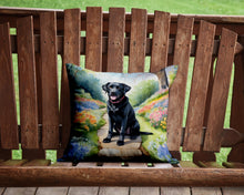 Load image into Gallery viewer, Labrador Retriever Spring Path Throw Pillow - 14x14 Decorative Pillow – Art for Your Home &amp; Patio